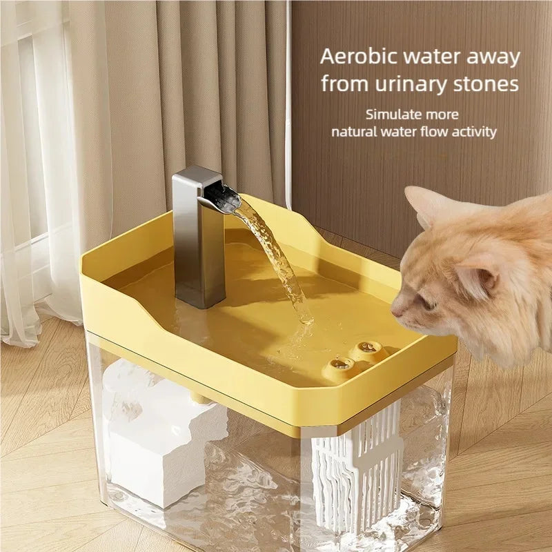 USB Pet Water Fountain with Filter – Quiet Recirculating Dispenser for Cats & Dogs
