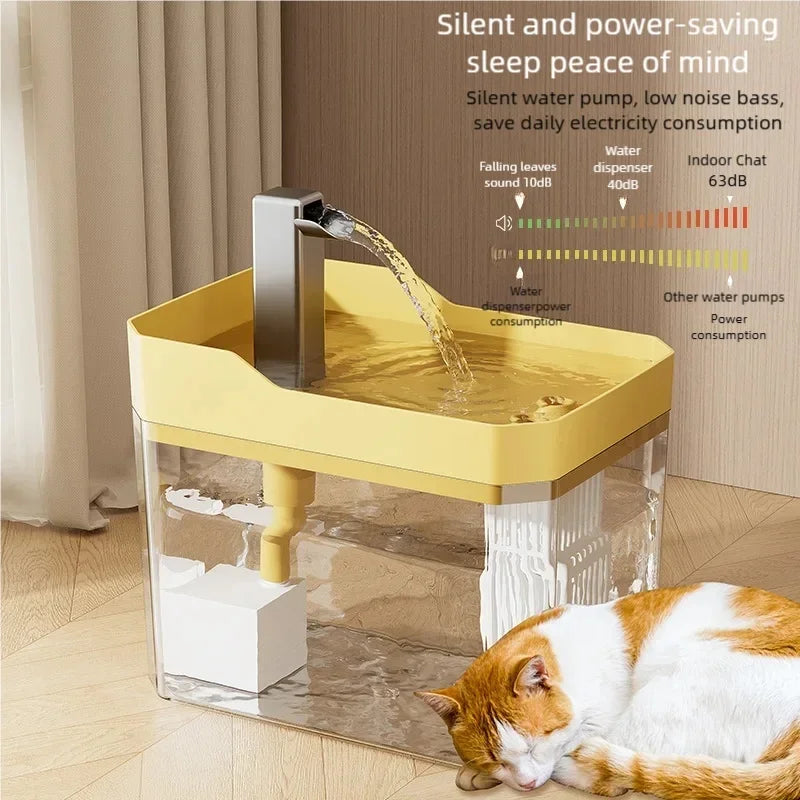 USB Pet Water Fountain with Filter – Quiet Recirculating Dispenser for Cats & Dogs