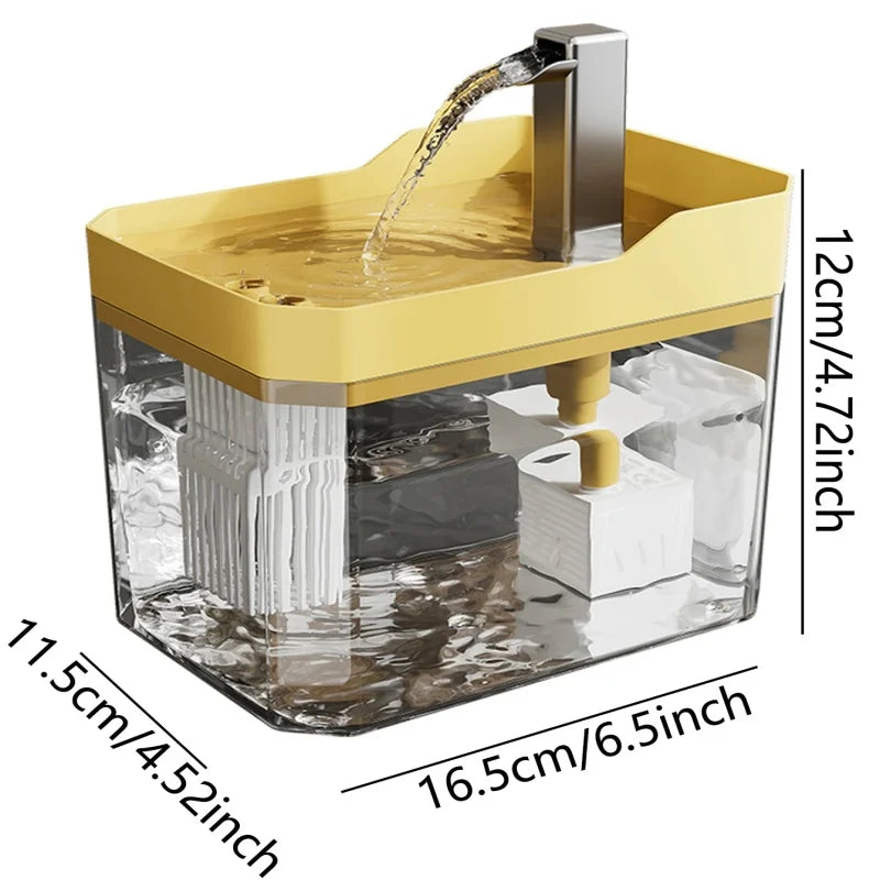 USB Pet Water Fountain with Filter – Quiet Recirculating Dispenser for Cats & Dogs