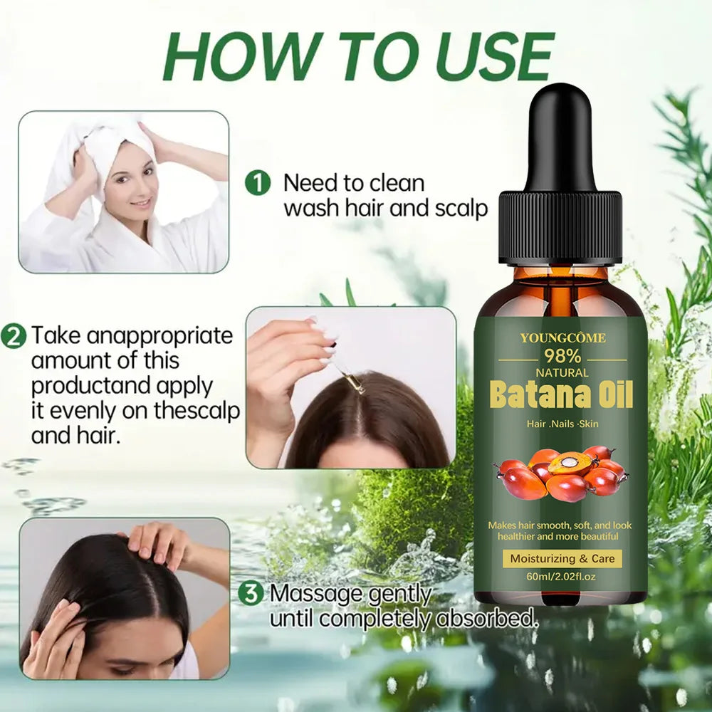 Batana Hair Oil Treatment – Shine & Smoothing Care for Dry, Damaged Hair