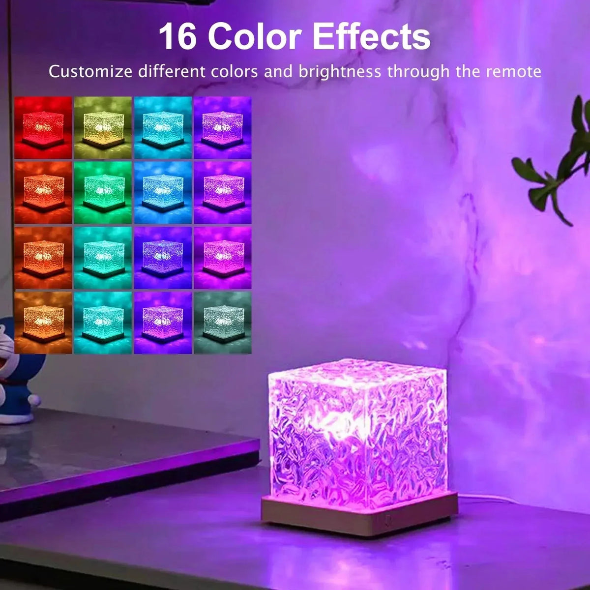 RGB Ocean Wave Crystal Lamp (16 color Effects)