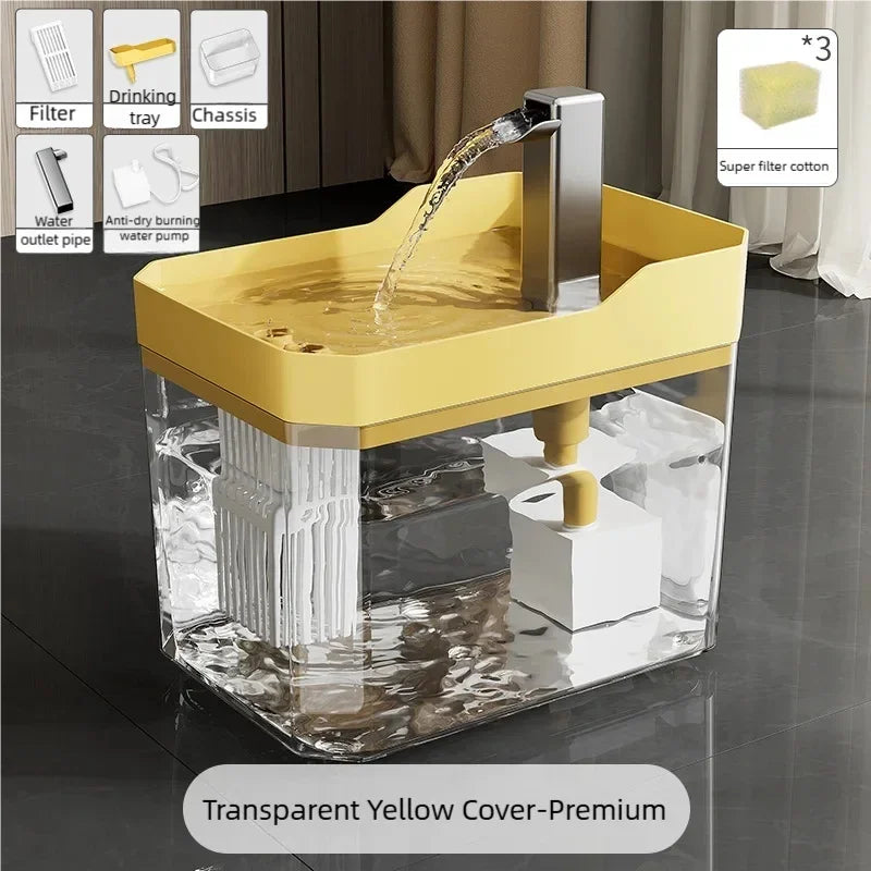 USB Pet Water Fountain with Filter – Quiet Recirculating Dispenser for Cats & Dogs