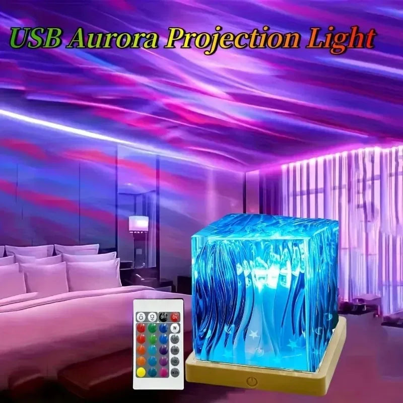 RGB Ocean Wave Crystal Lamp (16 color Effects)