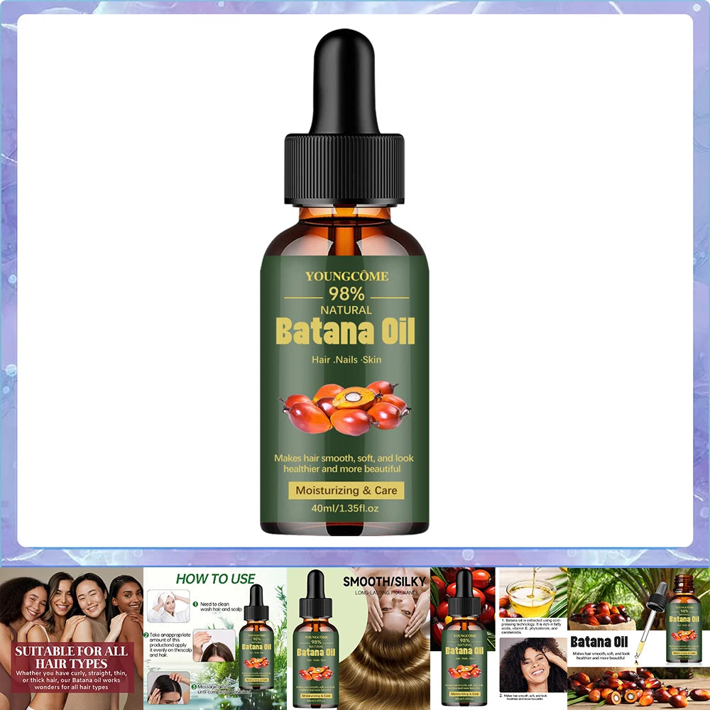 Batana Hair Oil Treatment – Shine & Smoothing Care for Dry, Damaged Hair