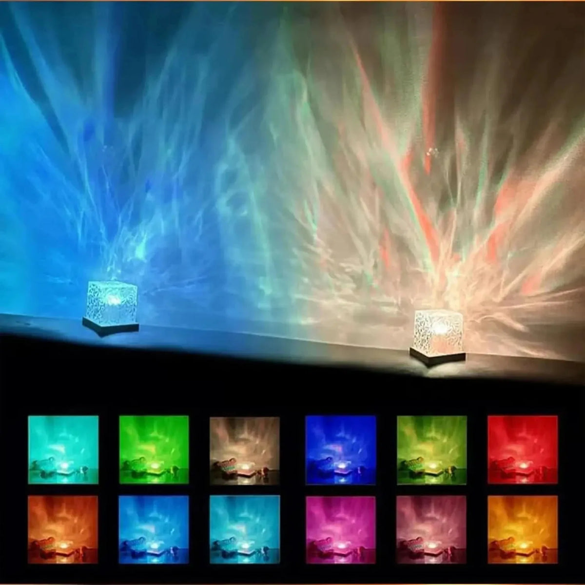 RGB Ocean Wave Crystal Lamp (16 color Effects)