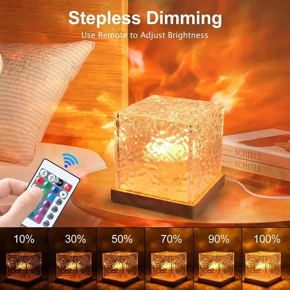 RGB Ocean Wave Crystal Lamp (16 color Effects)